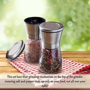 hogar y jardín nuevo producto venta caliente Conjunto de molinillo de sal y pimienta del Himalaya de alta calidad para sal y <span class=keywords><strong>es</strong></span> - Product Image 6