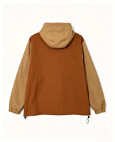 Veste coupe-vent personnalisée pour homme, grande taille, à capuche, écologique, respirante, légère, ourlet ajustable, printemps, décontractée, sur mesure, OEM, ODM