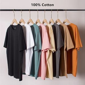 High-Quality Heavyweight <b>plain</b> multi color t-shirt wholesale causal 100% cotton t shirt crew neck customize <b>tshirt</b> for men - Product Image 5