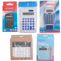 Kalkulator meja kantor dengan tampilan LCD besar, tombol sensitif 12 digit Desktop kalkulator