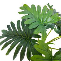 TREESMAS XPZ012 Plantes artificielles Monstera vertes en bonsaï 60x50cm en plastique, designs personnalisés, décoration intérieure/extérieure, Chine