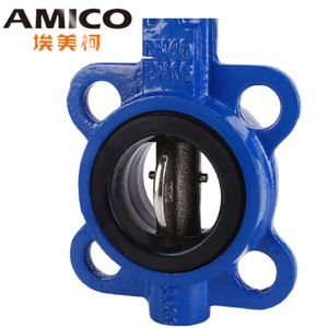 วาล์วผีเสื้อ Amico แบบเหล็กหล่อชนิด Lug พร้อมด้ามจับยางสำหรับควบคุมการไหลของน้ำ - Product Image 2
