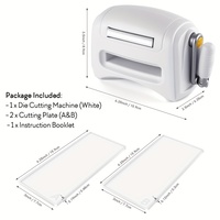Mini machine de découpe et d'embossage Craft Buddy pour scrapbooking, outil manuel en plastique pour loisirs créatifs en papier