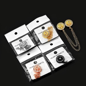 Muslim hijab magnetic Instant <b>Women</b> Accessories Buckle Custom Magnetic <b>Brooch</b> Pin Scarf Magnet for Hijab - Product Image 6