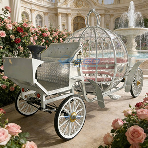 Carroza de Cenicienta Grande Blanca para Bodas, Carroza de Calabaza para Dulces, Accesorios de Boda al por Mayor, Carroza de Cenicienta Turística en Oferta - Product Image 2