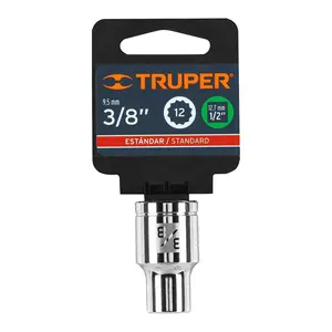 Boîte de douilles à 12 points de 6 3/8 po, entraînement 1/2 po, TRUPER - Product Image 4