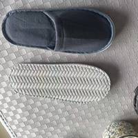 Chaussons d'hôtel jetables avec dessus en coton et semelle en EVA, styles à bout fermé/bout ouvert/tongs, pour les voyages, les spas et les compagnies aériennes