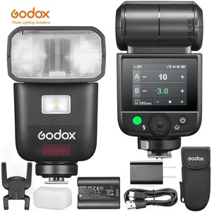 New Godox V480 TTL Li-ion <strong>Camera</strong> <strong>Flash</strong>, 650 Full-Power <strong>Flashes</strong> Built in Styling Light for Canon/ Nikon /Sony/FUJIFILM/Olympus - Product Image 6