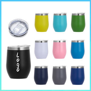 Tasse à café en acier inoxydable en forme de U avec logo personnalisé 12oz gobelet isotherme à double paroi sous vide - Product Image 2