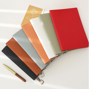 Libreta de Negocios Elegante y Sencilla de Cuero Suave, Personalizada A5, con Patrón de Lichi, para Empresas, con Caja de Regalo y Logotipo Impreso - Product Image 1