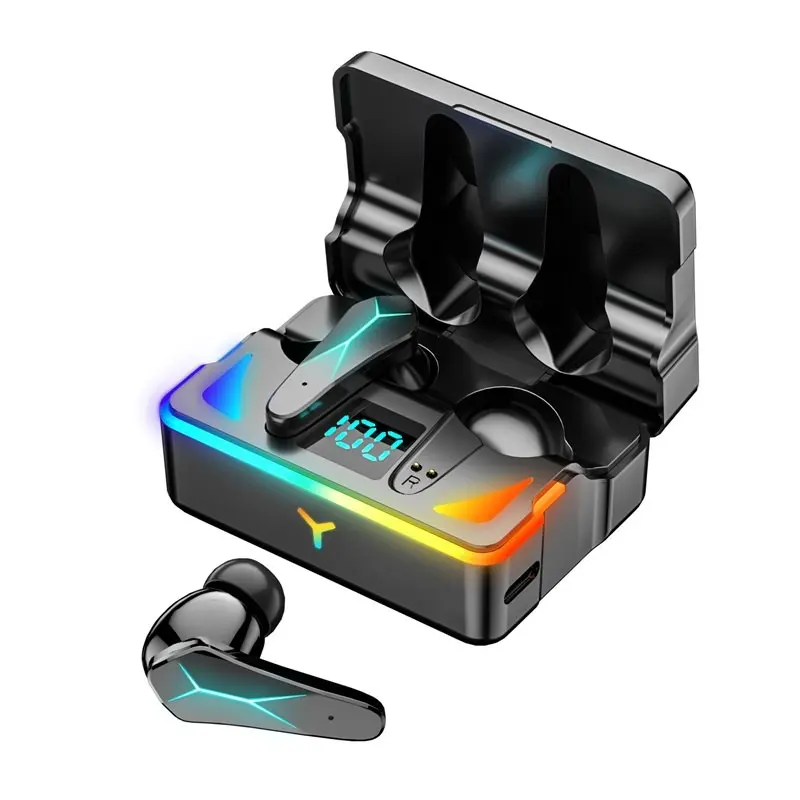 X7 Tws Mini Gaming Oortelefoon Waterdichte Hifi Oordopjes Led Gaming Oordopjes Hoofdtelefoon Sport