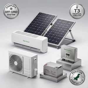 Solar Air Conditioner 1-3 Ton ACDC Split System for Pakistan Market Without Grid Electricity <b>Zero</b> Bill Office UNP-DC48V12K WIFI - Product Image 4