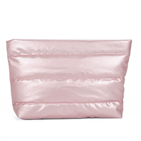 Nouvelle trousse de toilette personnalisée avec logo OEM, trousse de maquillage, trousse de toilette mignonne en forme de doudoune pour femmes, nécessaire