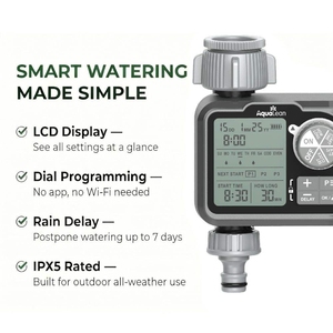 Garden Irrigation Water <b>Timer</b> Plastic Delay Feature Odd & Even Modes Switch Lock for Lawn - Product Image 6