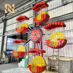 Mini <span class=keywords><strong>Grande</strong></span> <span class=keywords><strong>Roue</strong></span> de 5,5 m de hauteur, manèges de parc d'attractions extérieur, en acier et PRF, couleur personnalisée, manèges pour enfants de carnaval - Product Image 2