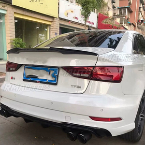 สปอยเลอร์หลังสำหรับ Audi A3 Sedan S3 8V ปี 2014 2015 2016 2017 2018 2019 2020 สปอยเลอร์ลิป สปอยเลอร์หลังคา สปอยเลอร์สปลิตเตอร์ปีกหลัง - Product Image 3