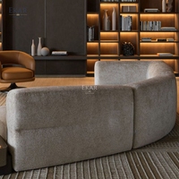 Zeitgenössisches Stoffsofa mit Schlankem Metallbein-Design Moderne Wohnmöbel für Schulgebrauch aus Holz und Edelstahl