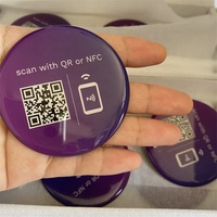 Menu Numérique de Table de Restaurant 13.56mhz Étiquette RFID NFC Code QR pour Commander des Plats