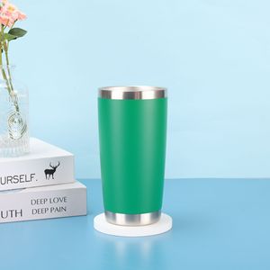 Tumbler in Acciaio Inox <span class=keywords><strong>di</strong></span> Alta Qualità da 20oz, Rivestito a Polvere, a Doppia Parete Isolata, Tazza da Caffè con Coperchio, Regalo Aziendale, Colore Personalizzabile - Product Image 4