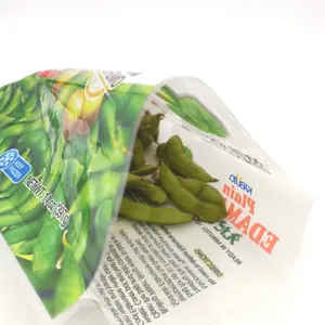 Полупрозрачный пакет для упаковки сельскохозяйственных продуктов для микроволновой печи, с тремя боковыми запаянными мешками для овощей