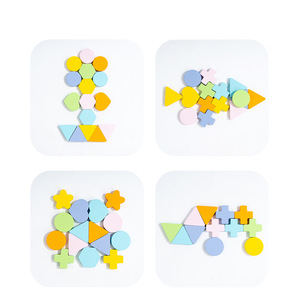 Tablero de Clasificación Geométrica Montessori, Tablero Giratorio de Madera Ecológico para Combinar Formas y Colores, Juguete de Bloques Coloridos para Niños de 2 a 4 Años - Product Image 6