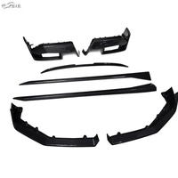 Kit carrosserie en fibre de carbone style MP G90 avec lèvre avant, jupes latérales, diffuseur arrière et spoiler pour pare-chocs de voitures M5 G90 G99 2025+