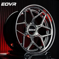 Ruedas EVOR Personalizadas de Aleación de Aluminio Cromado Shadow de Alta Calidad C8 Ferrari 5x130 Cóncavas Profundas de 16-24 Pulgadas