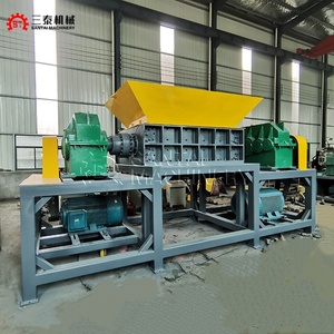 Déchiqueteur industriel de plastique à double arbre haute efficacité pour la production optimisée, idéal pour les bouteilles PET, les fûts HDPE et les filets de pêche - Product Image 4