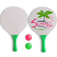 Exercice de sport Logo personnalisé Raquette de tennis de plage en bois Jeu de balle à pagaie pour jouer en plein air