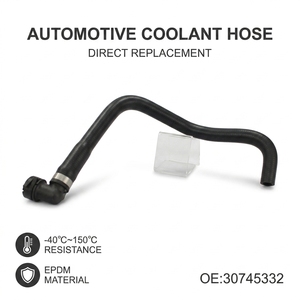 ท่อส่งน้ำหล่อเย็นเข้าเครื่องทำความร้อน OE 30745332 9492232 ทำจากยาง EPDM สำหรับระบบทำความร้อน HVAC ของเครื่องยนต์ ใช้แทนท่อเดิมได้ เหมาะสำหรับ <span class=keywords><strong>S60</strong></span> V70 ของแท้จากโรงงาน - Product Image 1