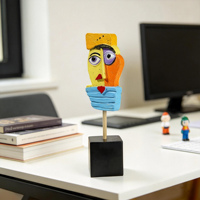 Figurine Abstraite en Résine Visage d'Artiste Picasso, Statue d'Art Créative pour la Maison, le Bureau, la Table, Ornement Artistique Décoratif Artisanat