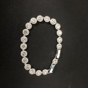 Fashionable Luxury Jewelry Set with Devil Eye Mesh Logo Including Necklace for Bracelet <b>Earrings</b> Classic <b>Chain</b> & Link Bracelets - Product Image 1