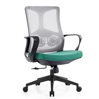 Chaise de bureau pivotante réglable à accoudoirs fixes, vente directe d'usine, chaise en maille confortable et économique, chaise d'ordinateur