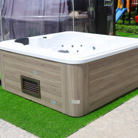 Promotion Jacuzzi Spa de Luxe Populaire pour Extérieur, Bain à Remous en Acrylique avec Massage