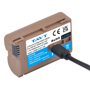 <span class=keywords><strong>EN</strong></span>-EL15C EL15 <span class=keywords><strong>EL15a</strong></span> แบตเตอรี่2600mAh ชนิด C สำหรับ <span class=keywords><strong>Nikon</strong></span> D500 D600 D610 D750 D7000 D7100 D7200 D800 D810 ZF Z5 Z6 Z7กล้อง Z8 - Product Image 4