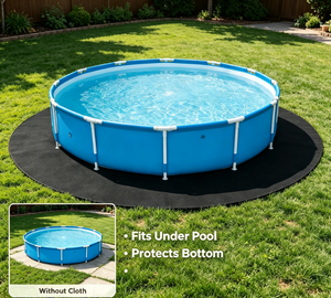 Tapis de protection en feutre pour <span class=keywords><strong>piscine</strong></span>, anti-perforation, antidérapant, pour <span class=keywords><strong>piscine</strong></span> hors sol - Product Image 3