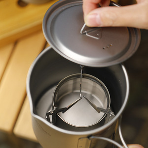 Estufa de Alcohol de Titanio Puro para Exteriores, Quemador Ajustable con Soporte Integrado, Fuego Intenso Universal, Estufa Portátil para <span class=keywords><strong>Camping</strong></span> y Picnic - Product Image 3