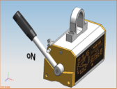 เครื่องยกแม่เหล็กไฮดรอลิกแบบแมนนวลพกพาได้ถาวรขนาด1000กก. - Product Image 3