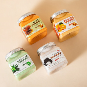 350g Crema Exfoliante Corporal de Aloe Vera Frutal para Piel de Gallina, Limpieza <span class=keywords><strong>Profunda</strong></span>, Café, Vitamina C, Blanqueadora Facial, OEM para Mujeres, Todo Tipo de Piel - Product Image 1