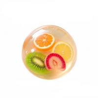Jouet anti-stress souple en forme de fruit, fait main, à l'huile de coco, le plus vendu à l'international, boule de caoutchouc malléable infusée de vaseline