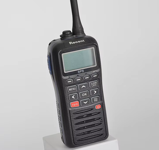 Waterproof IPX7 Handheld Marine Radio GPS Walkie Talkie RS-38M 5W 0-8km Range Long Distance Mobile Antenna Digital Alarm VHF AM