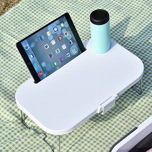 Giỏ dã ngoại di động, gấp gọn được, dùng làm bàn dã ngoại ngoài trời, có nắp đậy, chất liệu nhựa, có thể dùng làm hộp đựng đồ - Product Image 4