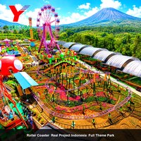 Manège de montagnes russes, équipement de parc d'attractions, attraction de parc à thème extérieur, manège familial CE, manège pour enfants