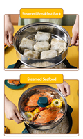 Casseroles électriques multifonctionnelles intelligentes alimentées par USB Casserole et cuiseur à vapeur Mini marmite antiadhésive pour boîtier en plastique de camping-car