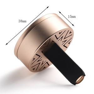 Low Price Simple Design Gold Plated Round Metal Car Fragrance - Product Image 3