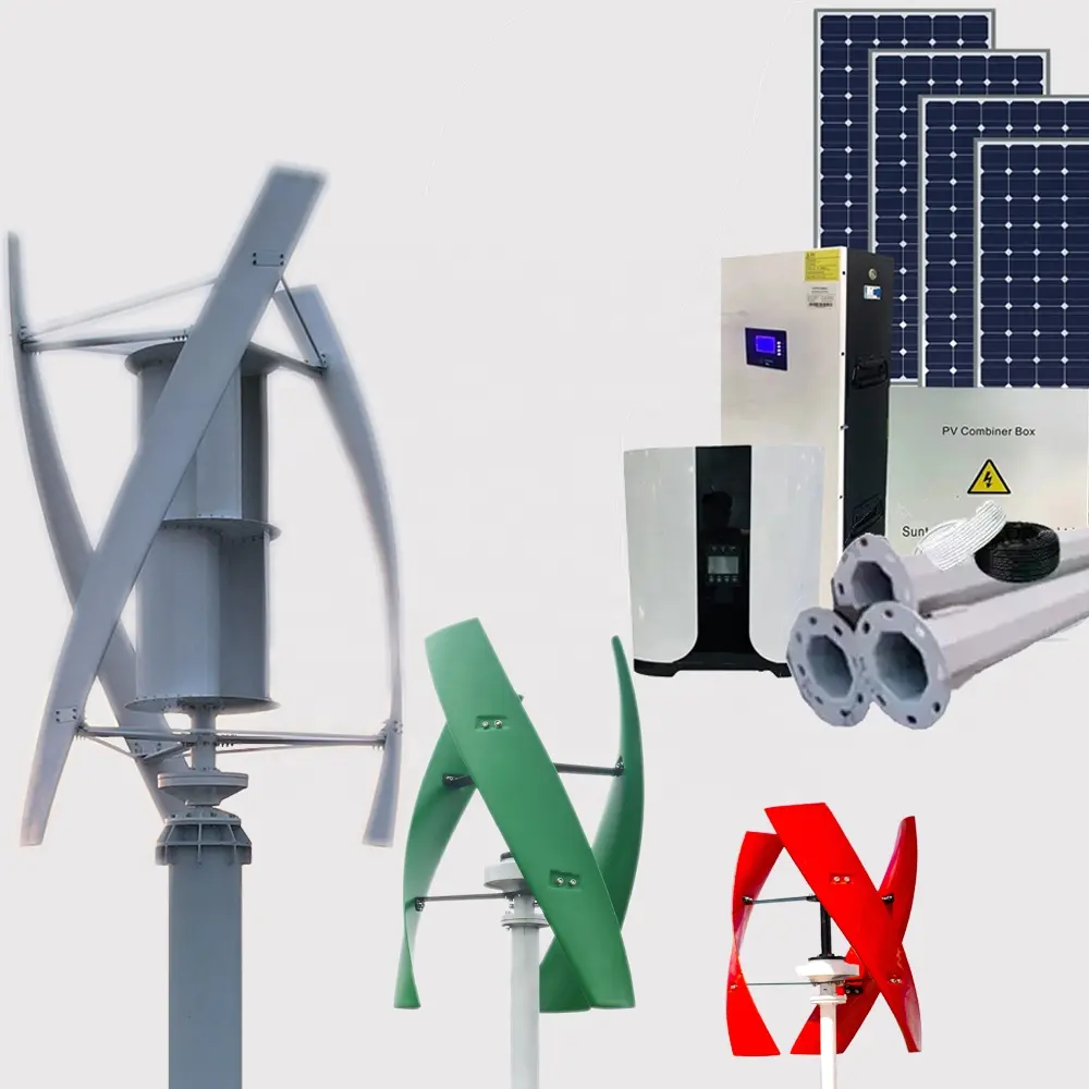 1kw 2kw 3KW 5KW nhà vawt Vertical Axis Wind Turbine Máy phát điện với CE ROHS