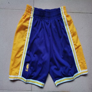 Vente en gros personnalisée LA <span class=keywords><strong>Lakers</strong></span> # 24 # Maillot de basket-ball 8 All-Star Retro Finals jaune noir en maille poly unisexe adulte à manches courtes - Product Image 4