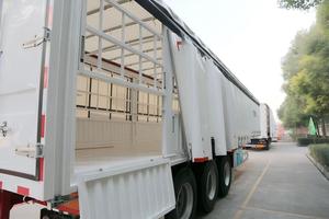 Semi-remorque à rideaux latéraux en PVC CIMC 3 essieux 60t, camion de transport de marchandises, semi-remorque à rideaux latéraux - Product Image 4