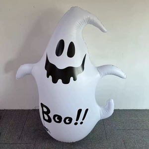 Halloween Ghost Inflatable Decoration PVC Outdoor Yard Prop Boo Design Unisex - Product Image 1