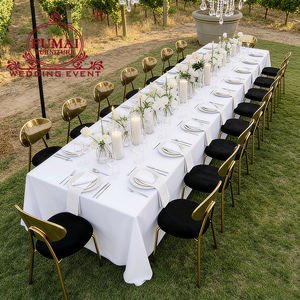 Silla de boda para fiesta nupcial de acero inoxidable dorado - Product Image 3